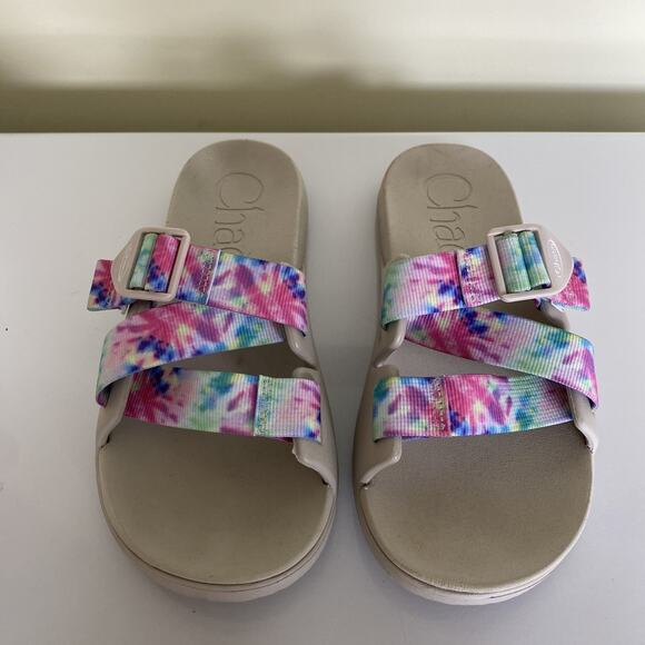 Chaco Chillos Slide Sandal Womens Size 8 Comfort Shoes Summer Lightweight Casual - Picture 1 of 7